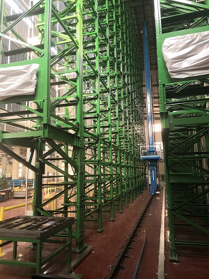 Sistema de almacén automatizado para la industria automotriz