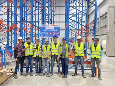 Proyecto de sistema de transporte de palés en Brasil